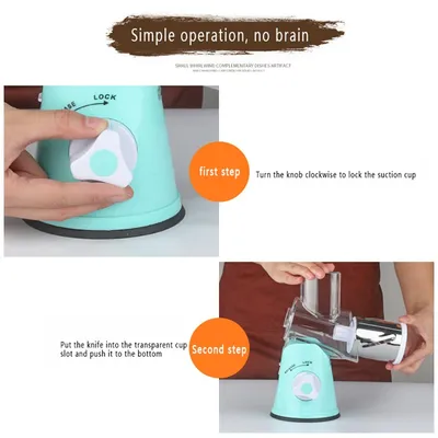 Vegetable Cutter Round Mandoline Slicer Potato Julienne Carrot Grater Cheese