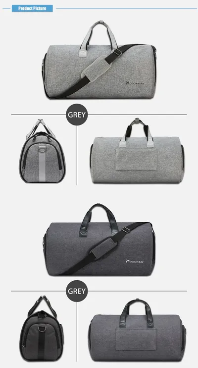 Travel Garment Bag with Shoulder Strap Duffel Bag Carry on Hanging Suitcase Clothing Business Bag Multiple Pockets