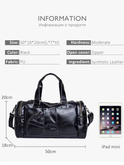 Fitness bagTravel bag men's portable large capacity luggage bag fitness bag