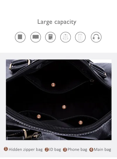 Fitness bagTravel bag men's portable large capacity luggage bag fitness bag
