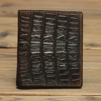 Leather Men Long Walle