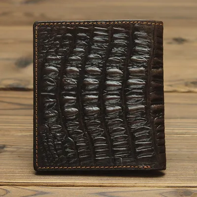 Leather Men Long Walle