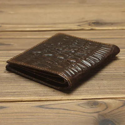 Leather Men Long Walle