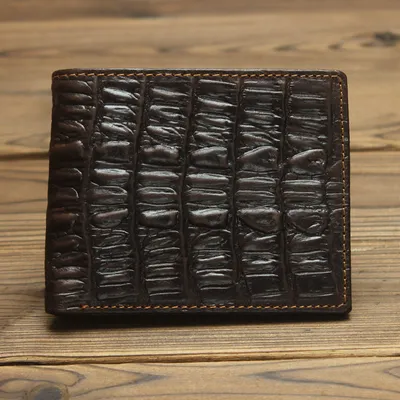 Leather Men Long Walle