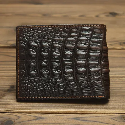 Leather Men Long Walle