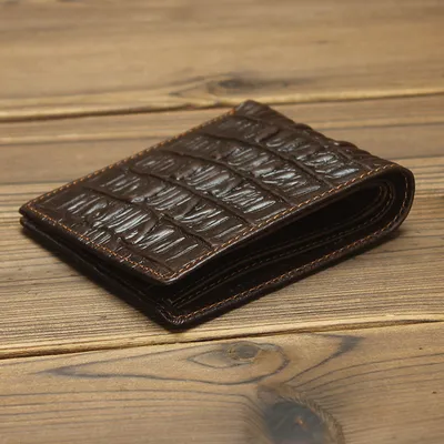 Leather Men Long Walle