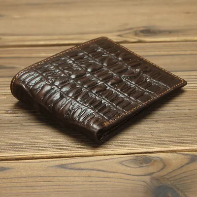 Leather Men Long Walle