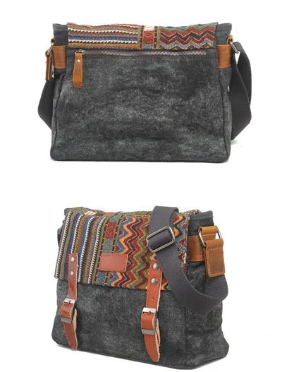 Vintage shoulder bag ethnic style