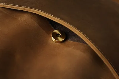 Men's leather shoulder messenger bag