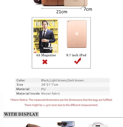 Casual men's backpack