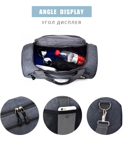 Sports bag cylinder swimming gym bag