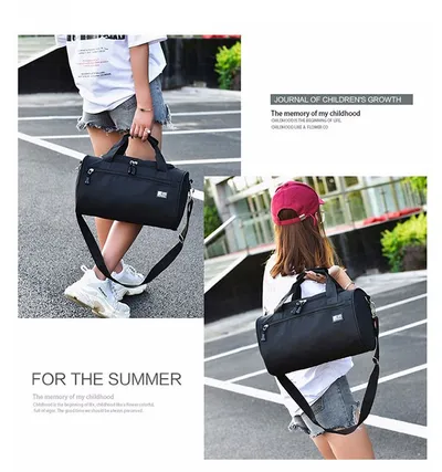 Sports bag cylinder swimming gym bag