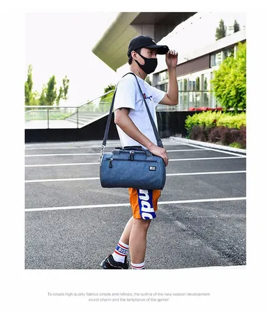 Sports bag cylinder swimming gym bag