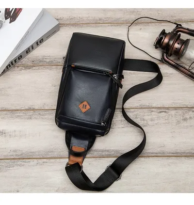 Cycling shoulder bag soft leather backpack