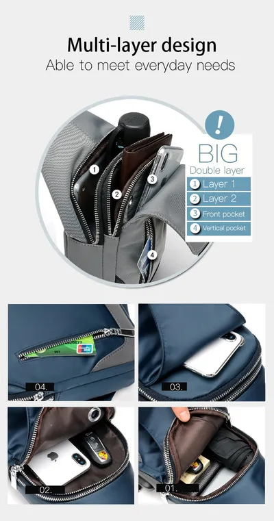 Casual Oxford cloth bag backpack