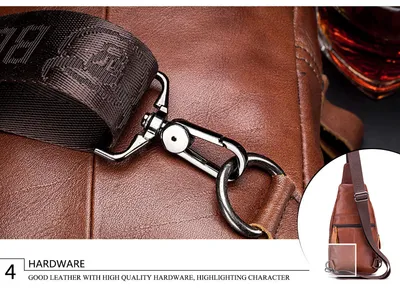 Casual soft leather crossbody bag