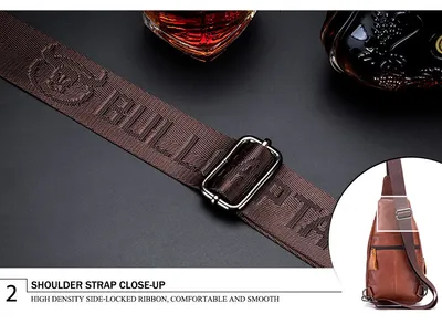 Casual soft leather crossbody bag