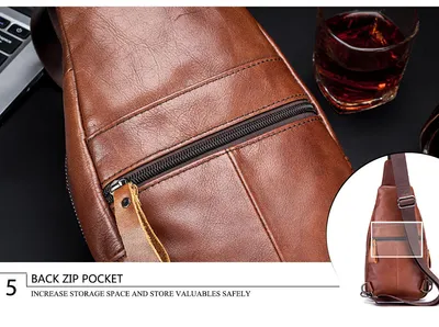 Casual soft leather crossbody bag