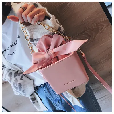 Folded flower square bag