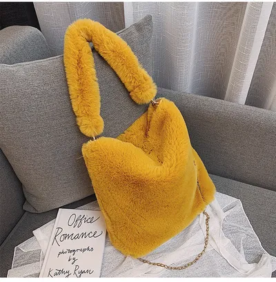 Plush women bag handbag