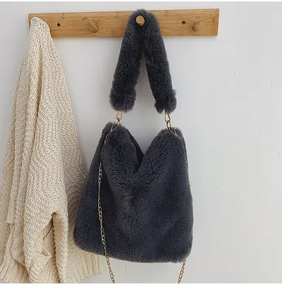 Plush women bag handbag
