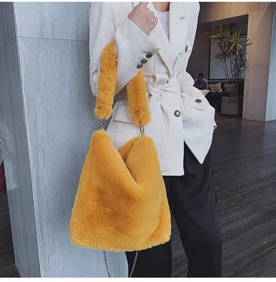Plush women bag handbag
