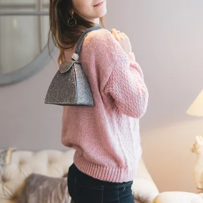 Hot drilling evening bag