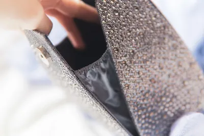 Hot drilling evening bag