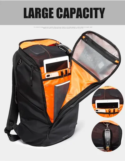 Multifunctional multi-compartment backpack men