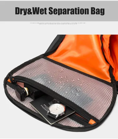 Multifunctional multi-compartment backpack men