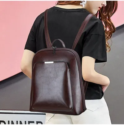 Wild PU leather backpack