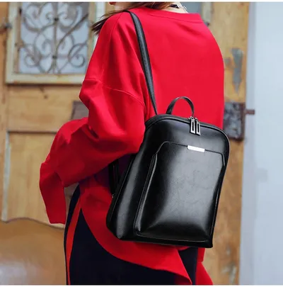 Wild PU leather backpack