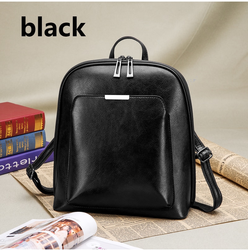 Wild PU leather backpack