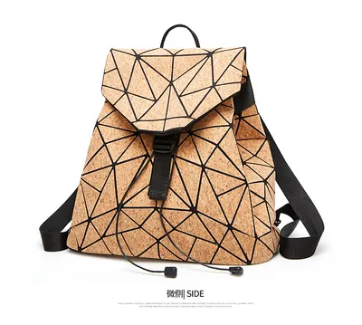 KAOGE Original Natural Cork Backpack Women Fashion Wooden Vegan Bag Female Backpacks Travel Bagpack Girl School Bag