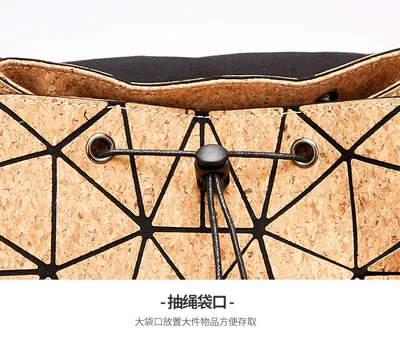 KAOGE Original Natural Cork Backpack Women Fashion Wooden Vegan Bag Female Backpacks Travel Bagpack Girl School Bag