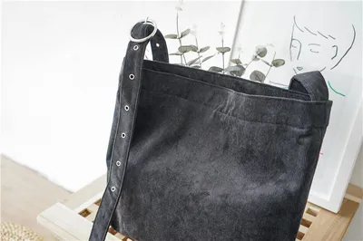 Corduroy canvas bag