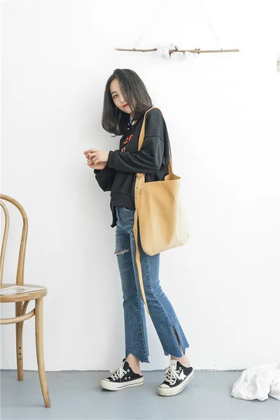 Corduroy canvas bag