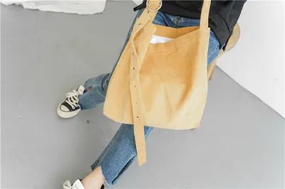 Corduroy canvas bag