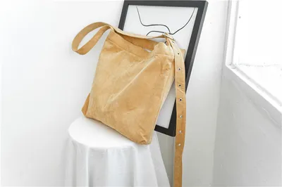 Corduroy canvas bag