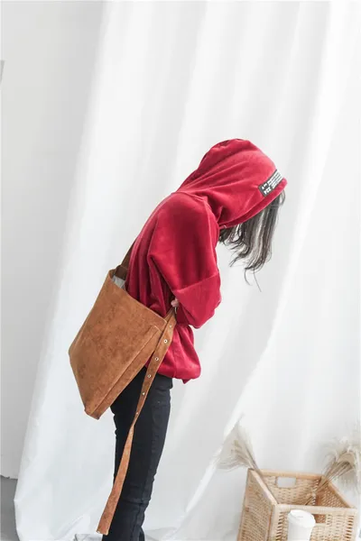 Corduroy canvas bag