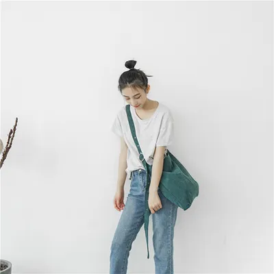 Corduroy canvas bag