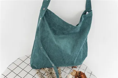Corduroy canvas bag