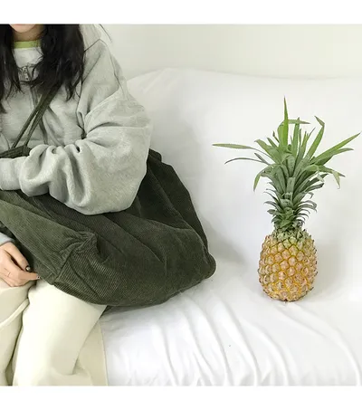 Vintage corduroy shoulder bag