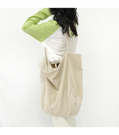 Vintage corduroy shoulder bag