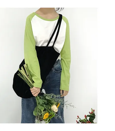 Vintage corduroy shoulder bag