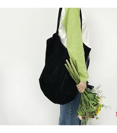 Vintage corduroy shoulder bag