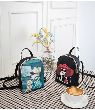 new Korean version of the print three-use shoulder bag wind up shoulder bag handbag Messenger bag