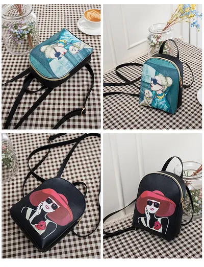 new Korean version of the print three-use shoulder bag wind up shoulder bag handbag Messenger bag