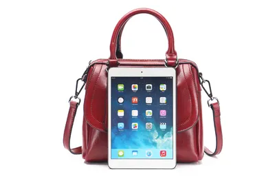 New style oil wax leather portable shoulder bag