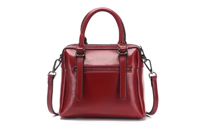 New style oil wax leather portable shoulder bag